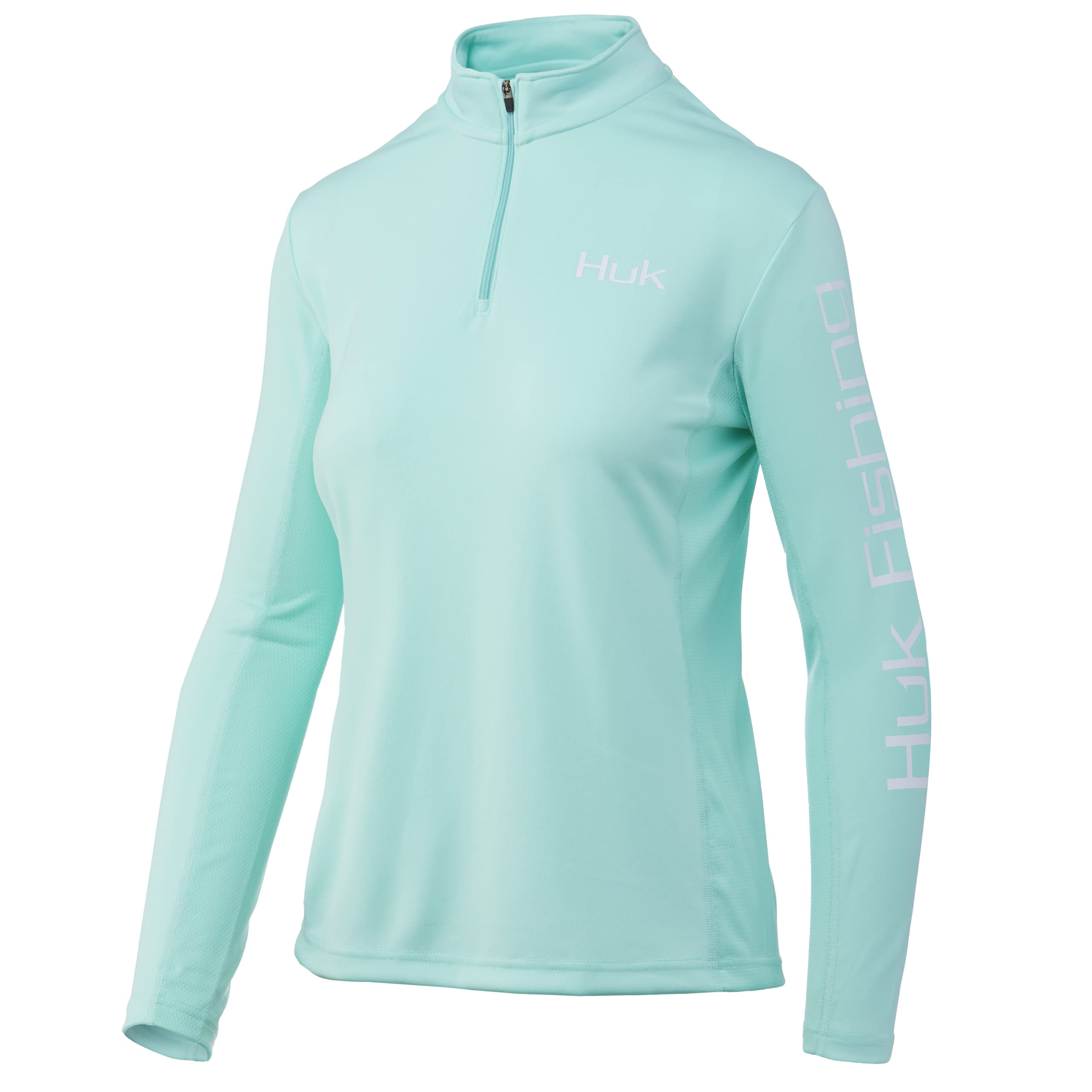 HUK Women's Icon 1/4 Zip Long Sleeve| Fishing Shirt with Sun Protection