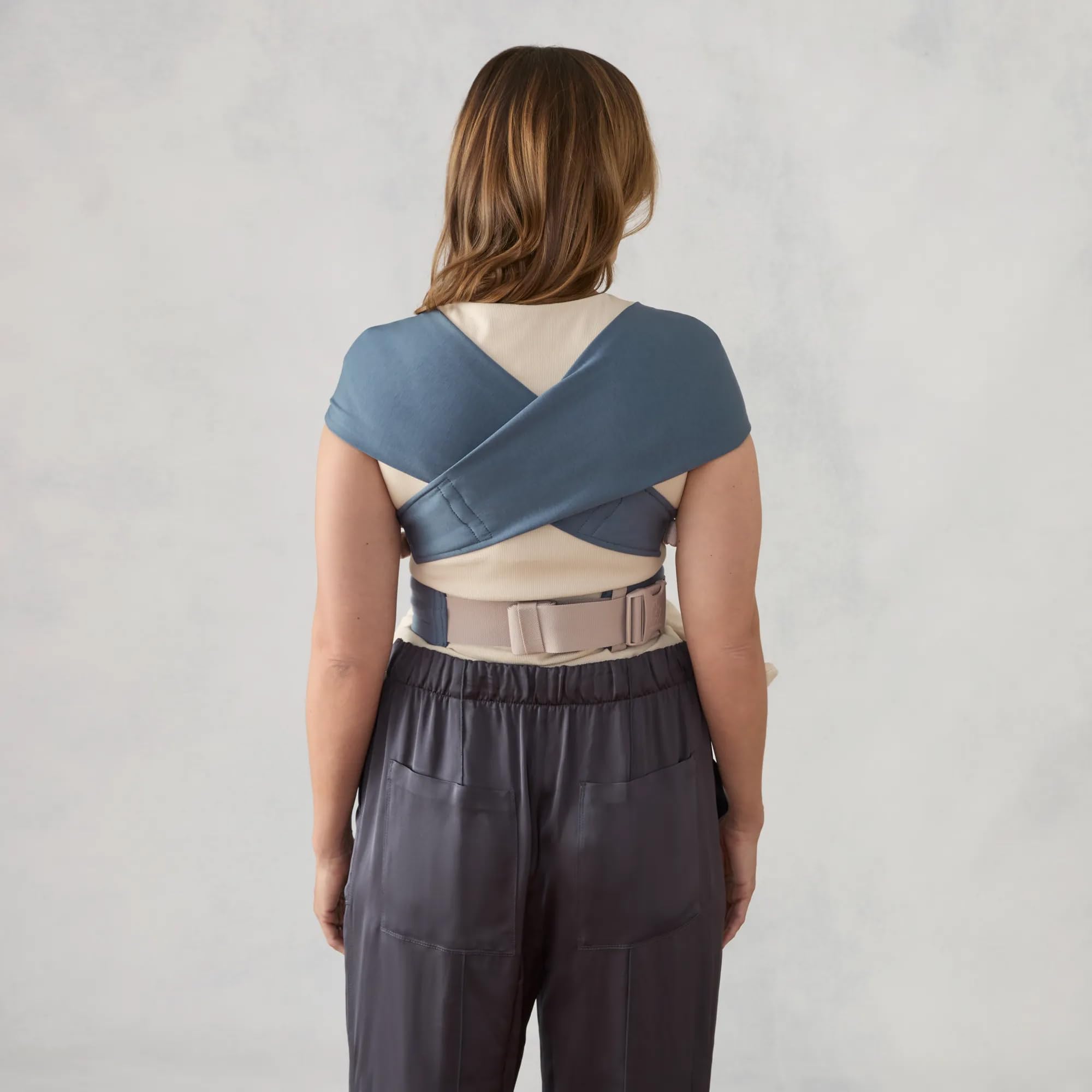 Ergobaby Embrace Cozy - Portabebés recién nacido (7-25 libras), punto Ponte, azul Oxford