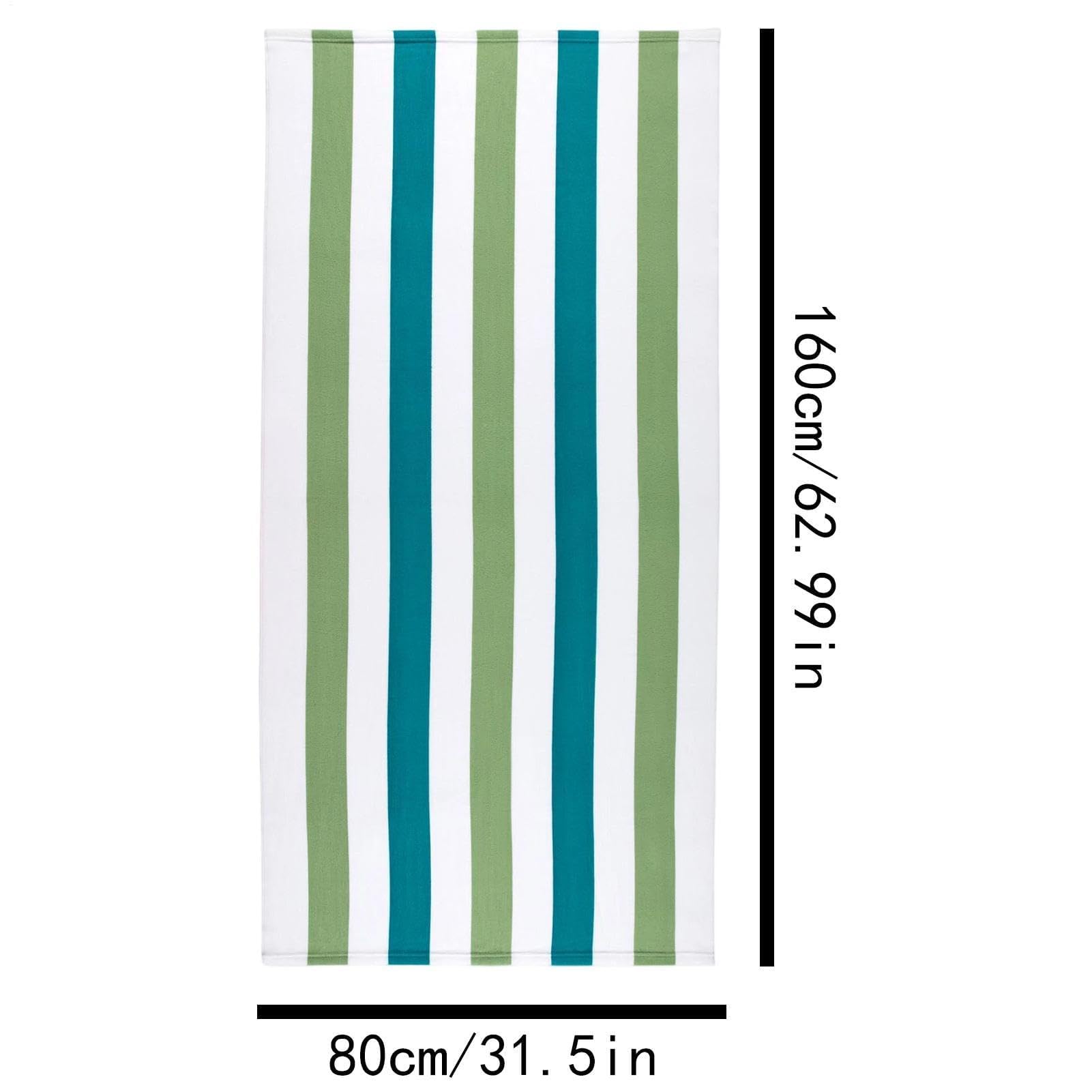 Toalla de playa ligera, 80 x 160 cm, secado rápido, ligera, sin arena, absorbente, toallas de baño de microfibra, para adultos, piscina, gimnasio, camping, viajes, baño, vacaciones