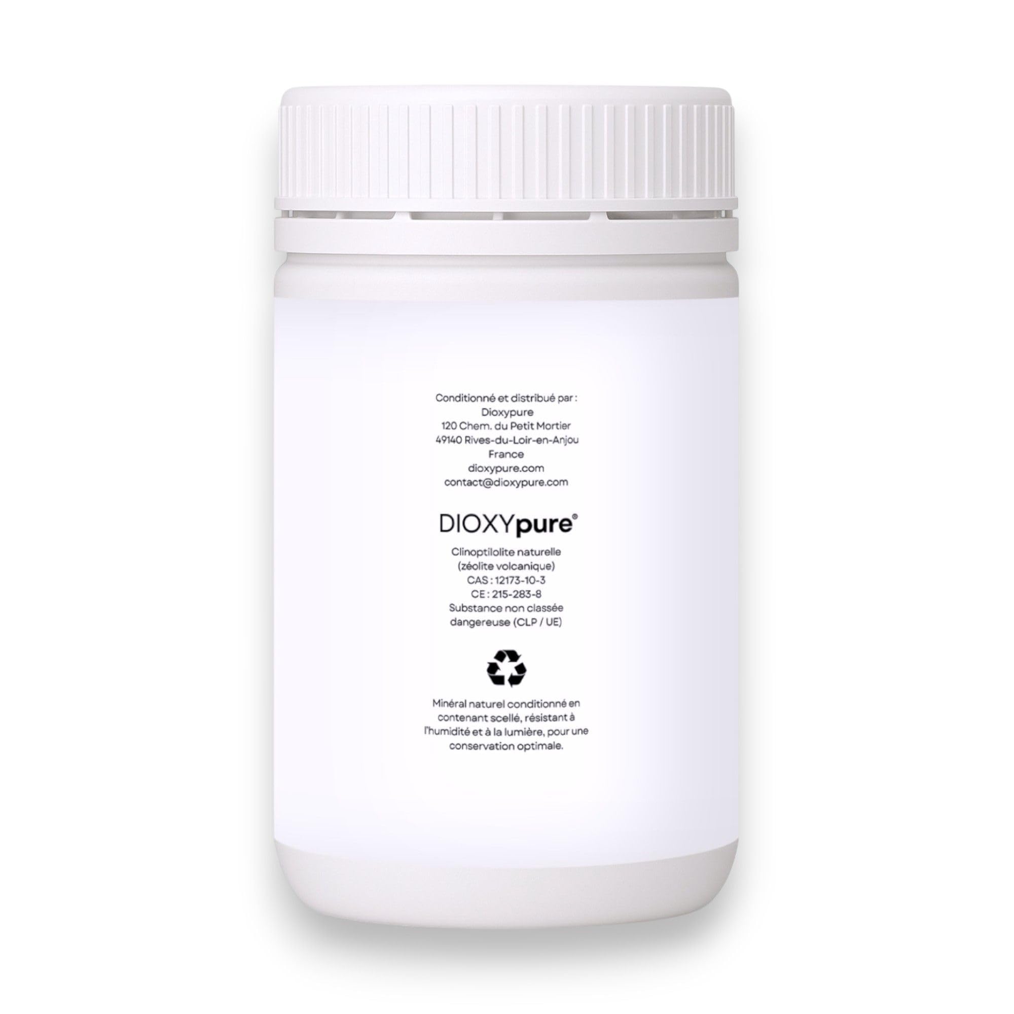 Zéolite - Roche volcanique pure et 100% naturelle - Pureté ≃94% en Clinoptilolite - Origine EU - Poudre ultra-fine - Sans additifs - testée et contrôlée en Allemagne (250 g)