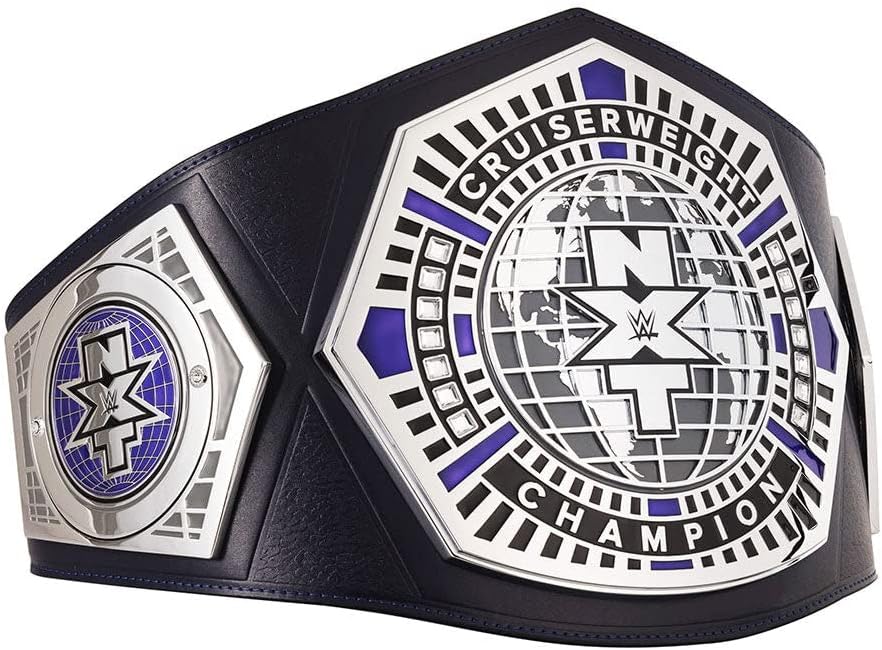 WWE Authentic Wear NXT Cruiserweight Championship Replica Title Belt Silver