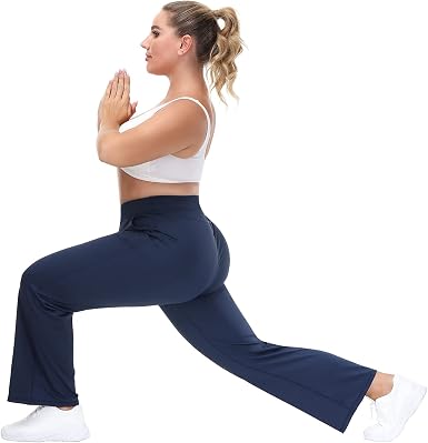 Amazon.com: Hanna Nikole - Pantalones de yoga con bolsillos para mujer  (talla grande), color negro, 20 talla extra, Azul marino : Ropa, Zapatos y  Joyería