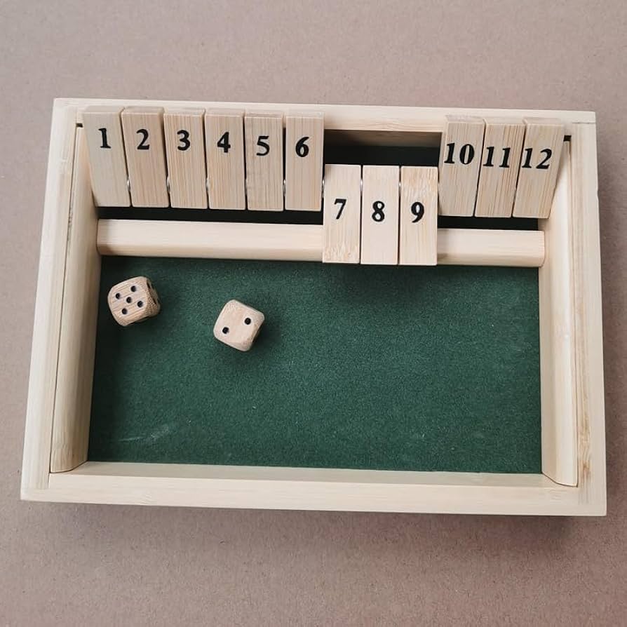 DWE straight-play 1～12 Amazon.com: HNHPETUSA 1-12 Number Shut The Box Wooden Game