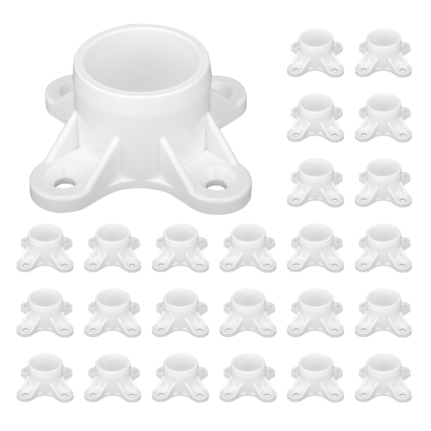 TianTianUp 25 Packs PVC Flange for 1/2 inch PVC Pipe