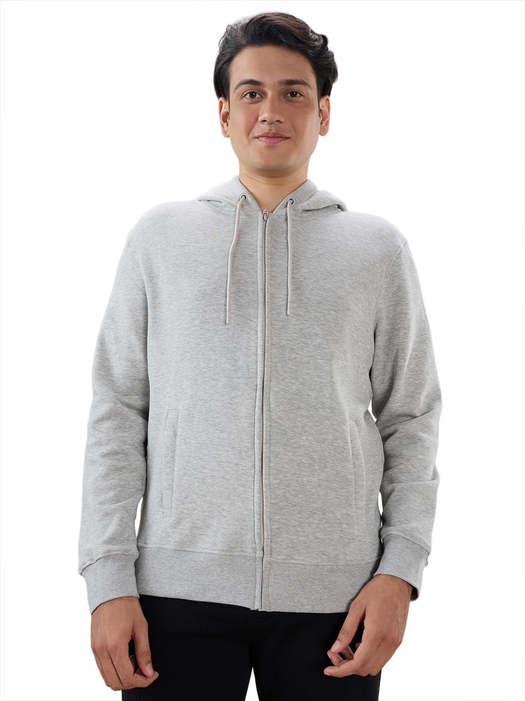 sleepz by raymond Men Regular Fit Solid Pattern Cotton Blend Round Neck Full Sleeve Lounge wear Sweatshirt-picture-42