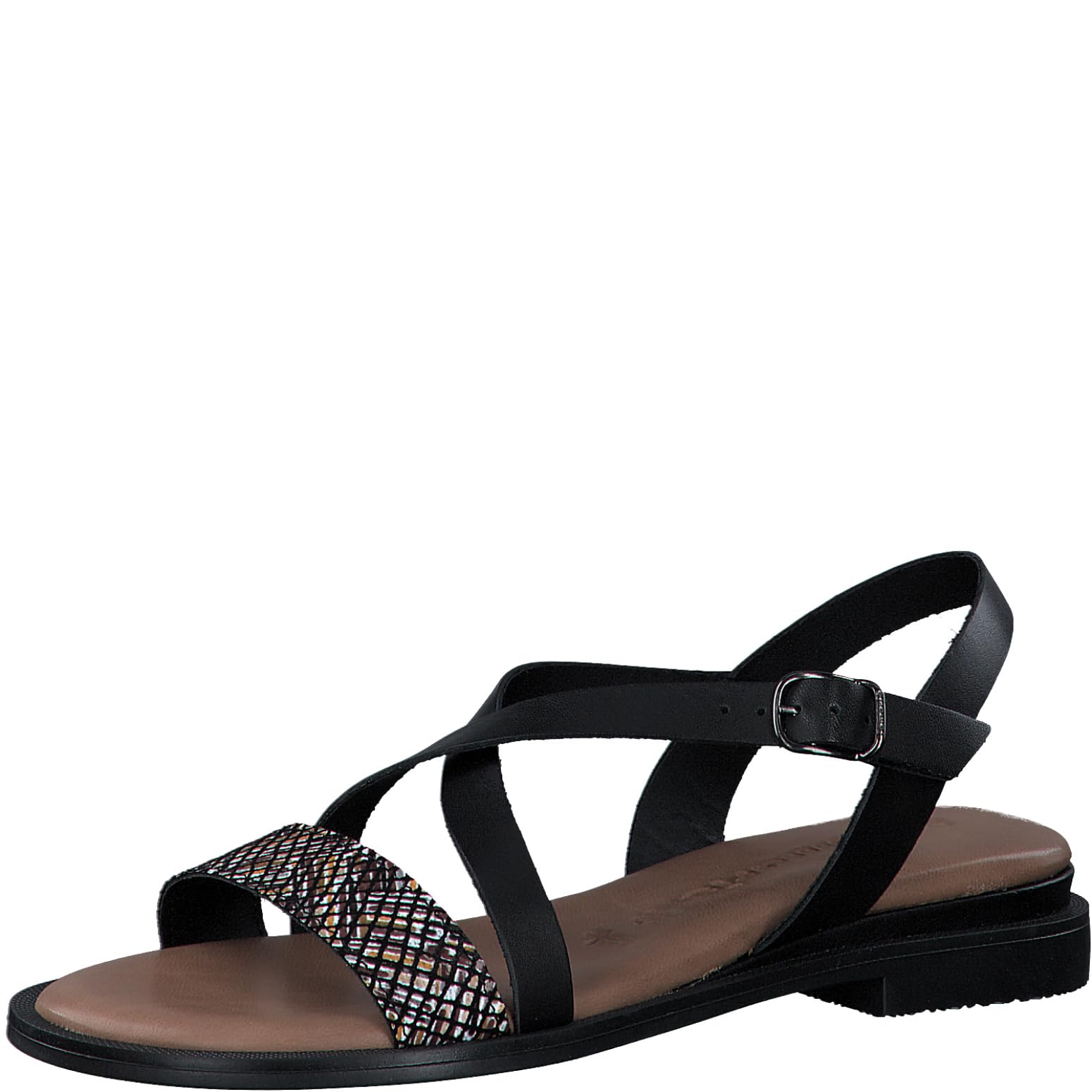 Tamaris Women's 1-28111-42 Sling Sandals, Black (Black Comb), 6.5 UK