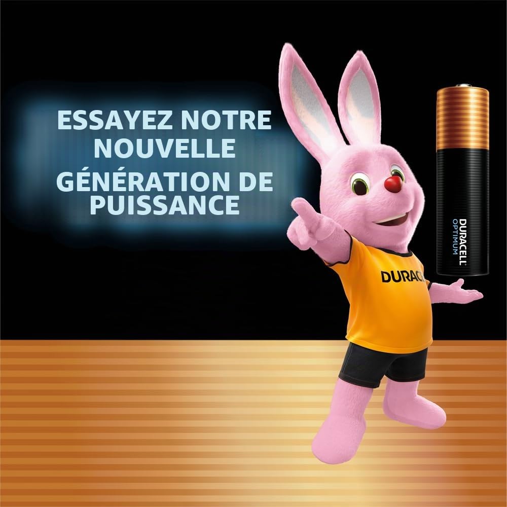 32 x Duracell AA Optimum (4 ampoules de 8 batteries) 32 piles (MX1500/STYLO/MIGNON)