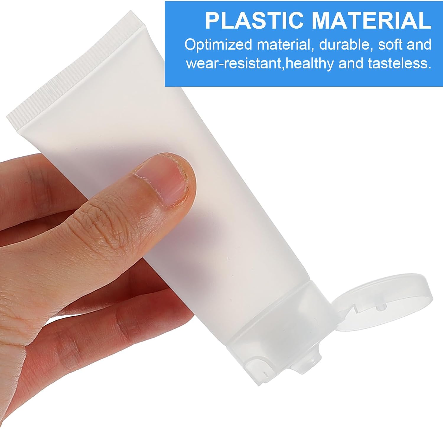 16pcs Refillable Lotion Sample Tube 15ml 30ml Plastic Squeeze Bottle