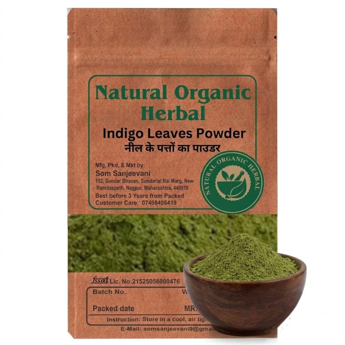 Indigo Leaves Powder 200G-Natural -प्राकृतिक-Ayurvedic-Transform Your Hair Naturally-natural hair color-image-2