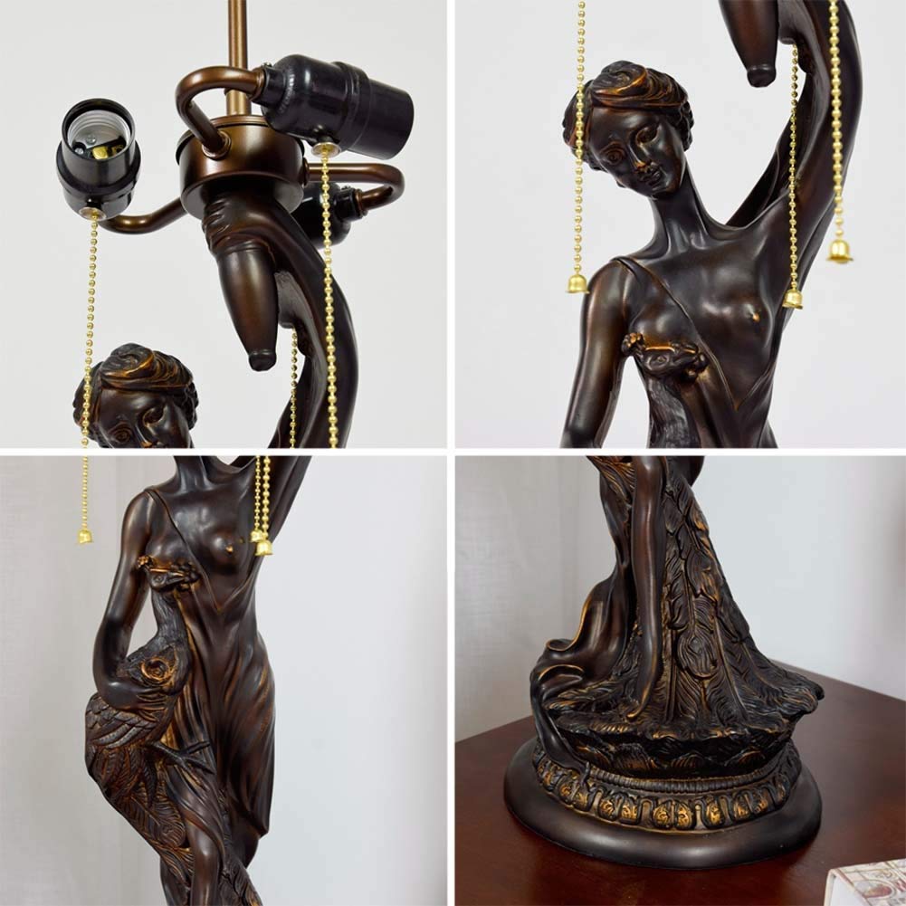 20-calowa lampa stołowa witrażowe biurko obok lampy wysokość 82 cale do salonu antyczne biurko obok sypialni z zestawami podstaw z żywicy w antycznym stylu
