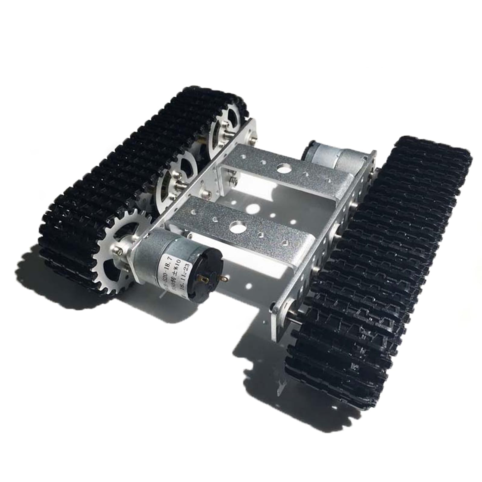 Professional TP100 Robot Car Tank Chassis with High Torque DC Motor Kit, 4WD Crawler Platform Caterpillar Robotic Model Compatible with Arduino Raspberry Pi STEAM Microbit Python for Science Project