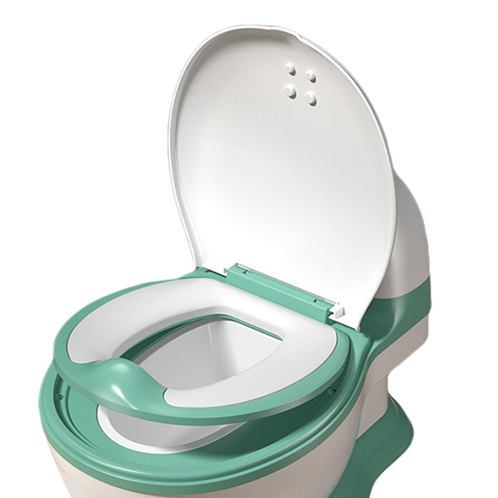 Orinal con Asiento Extraíble para Uso Interior Y Exterior, Almohadilla de PVC Verde, Individual