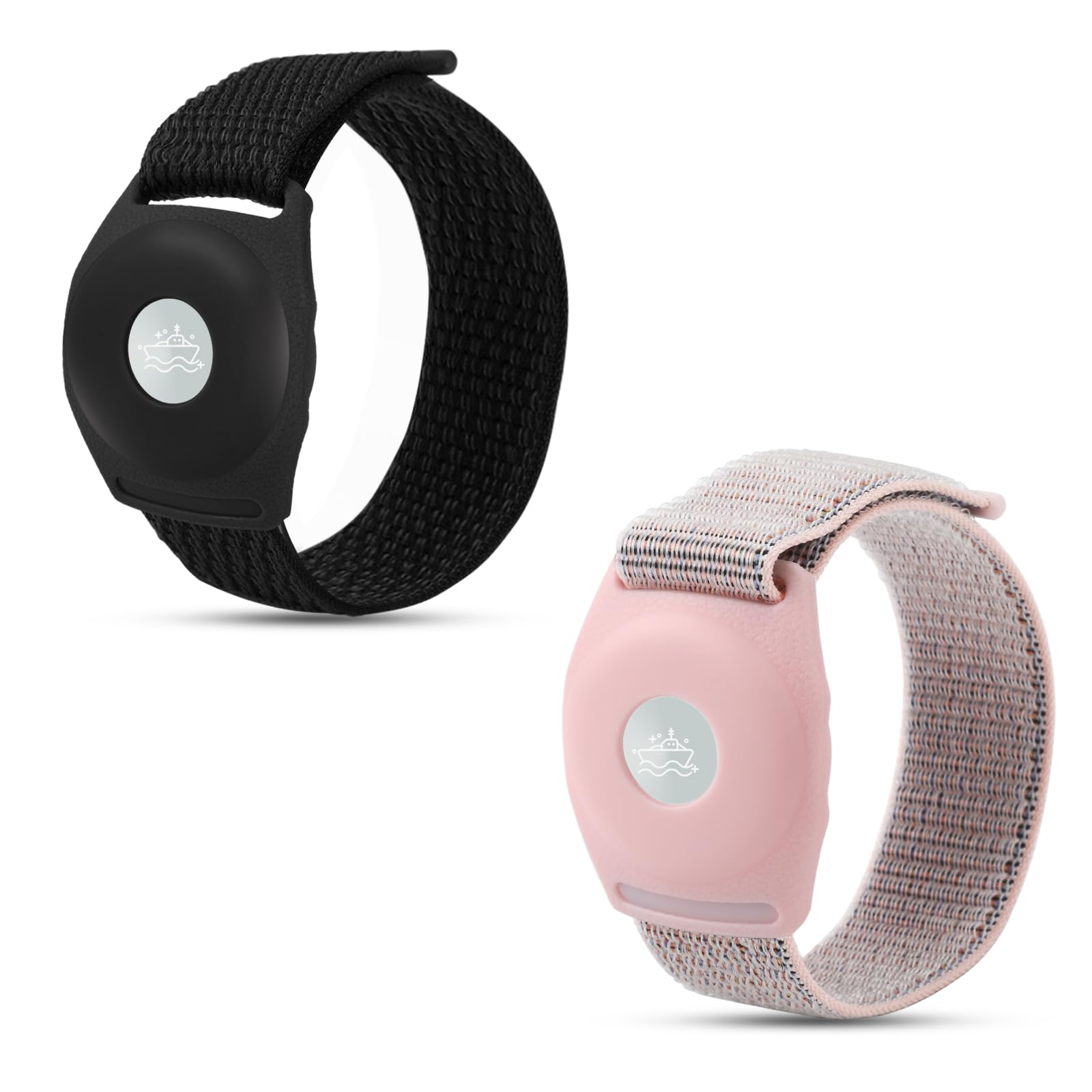 2pcs Holder for Princess Cruise Medallion, Adjustable Watch Strap Holder for Princess Medallion Comfortable Wrist Bands with Magic Adhesive Bracelet for Princess Accessories for Men Women