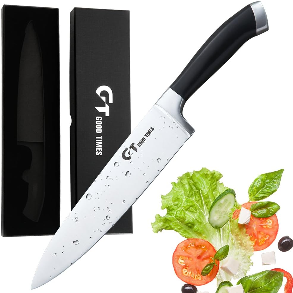 Chef's Knife Professional 8 inch High Carbon Stainless Steel Chef Knife Sharp Blade and Ergonomic Handle Kitchen Knife
