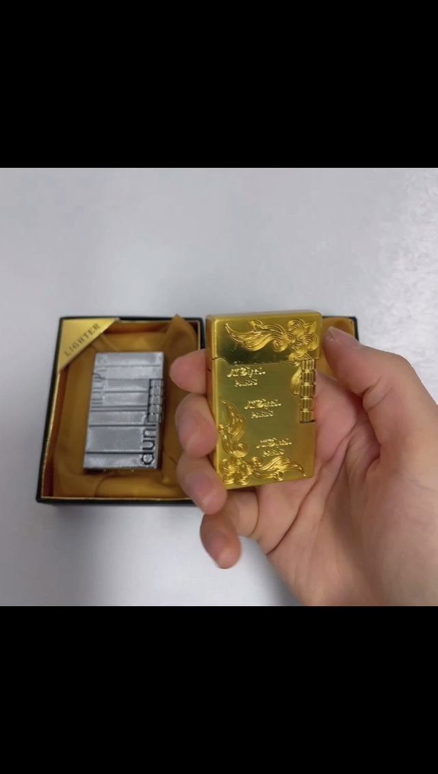 Encendedor tradicional con llama suave y ajuste metálico miniatura 7