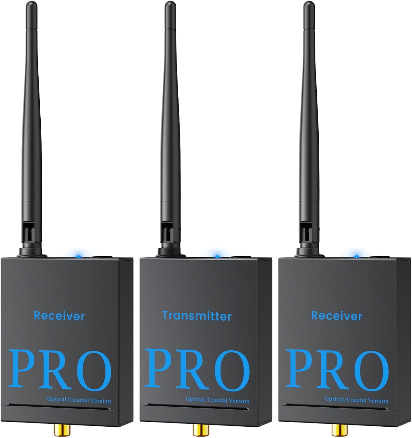 1Mii 3-in-1 2.4Ghz Wireless Audio Transmitter Receiver (1 TX+2 RX)