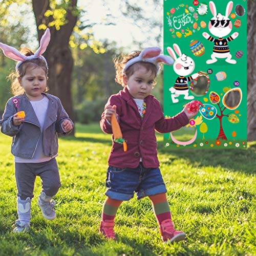 LOPOTIN Ostern Wurfspiel Kinder Spielzeug für Draußen Osterhase Wurf Spiele Werfen Spiel Easter Toss Spiel Outdoor… – Bild 5