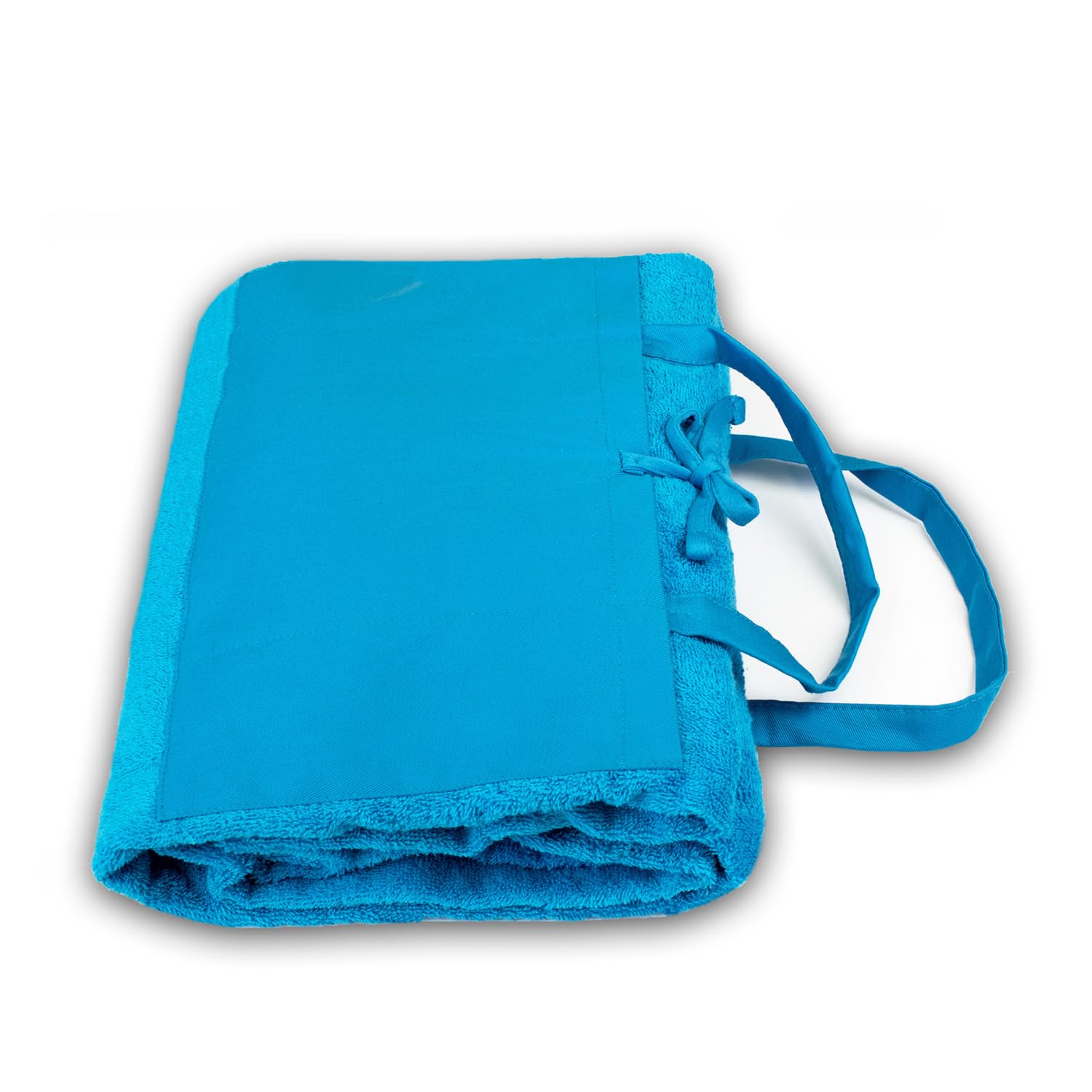Delindo Lifestyle® MIAMI - Cuscino per sdraio da spiaggia, in spugna, con tasche e cuscini, pieghevole, in 100% cotone, 80 x 180 cm