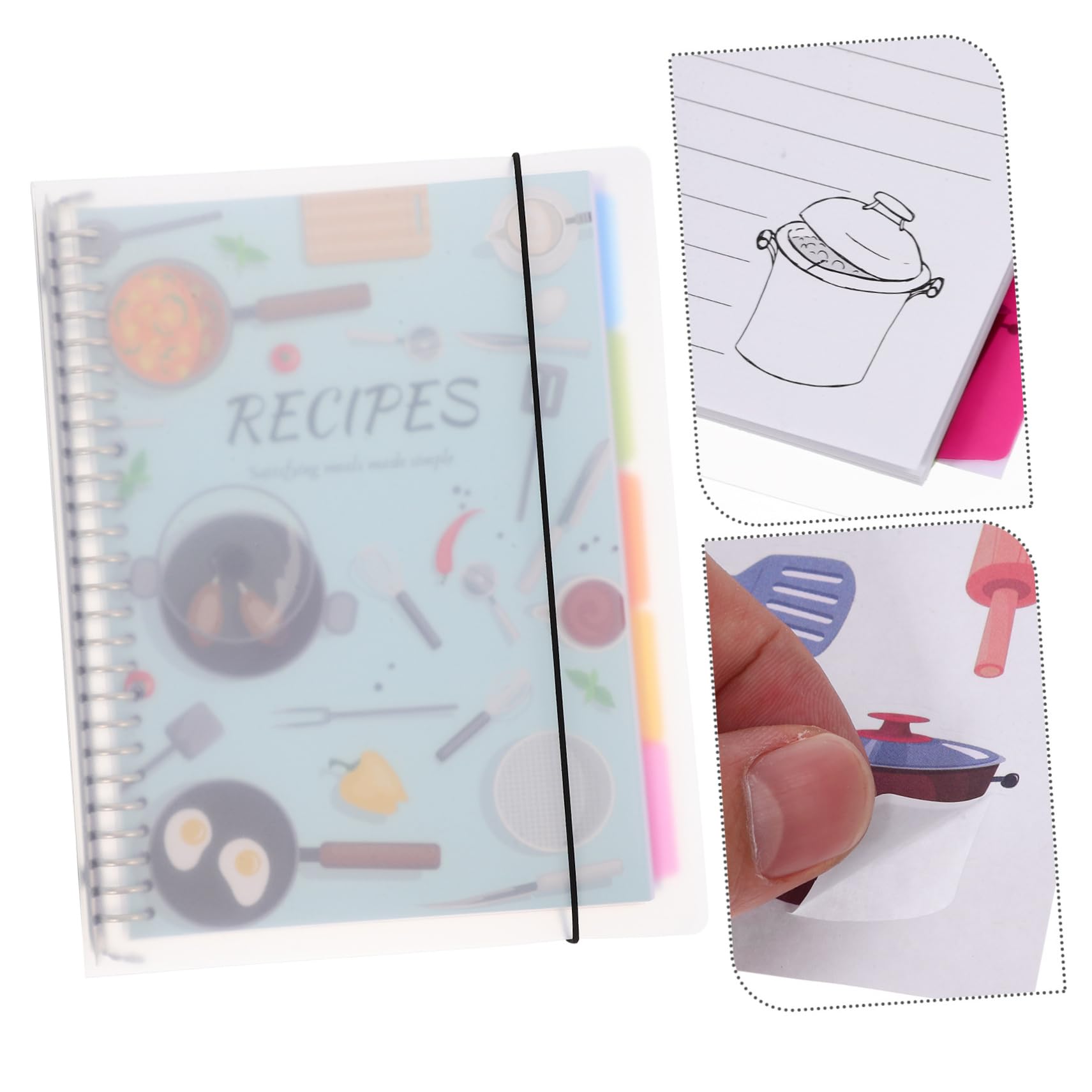 SHINEOFI Raccoglitore Di Ricette Libro Di Ricette Per Casa Da Cucina Per Pianificazione Accessorio Per Casa