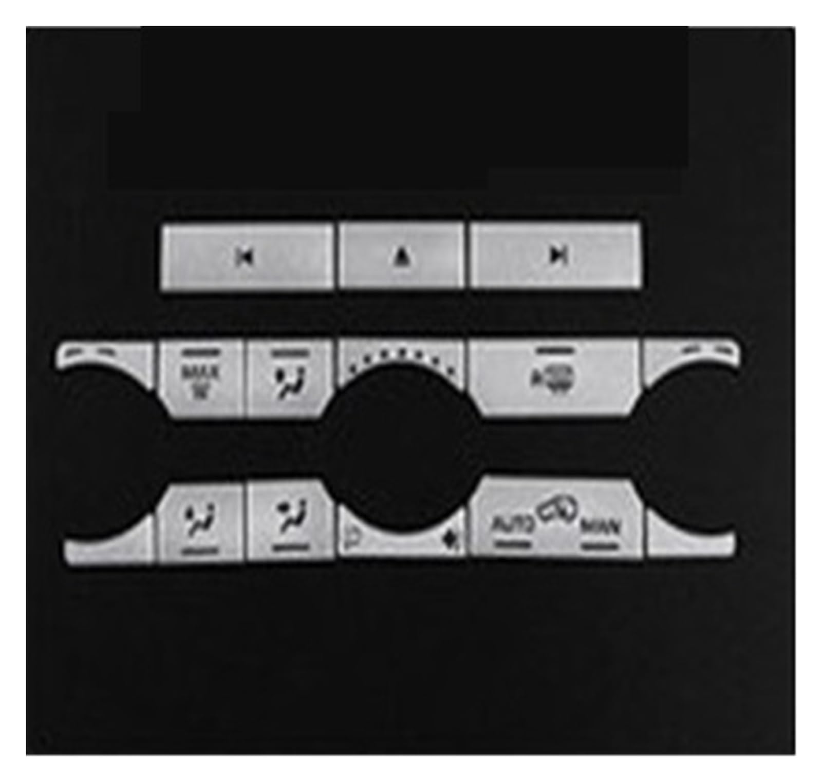 for Land for Rover for Range for Rover for Evoque 2012-2019 Air Conditioning Button Stickers Accessories Car Interior Mouldings(Style F)