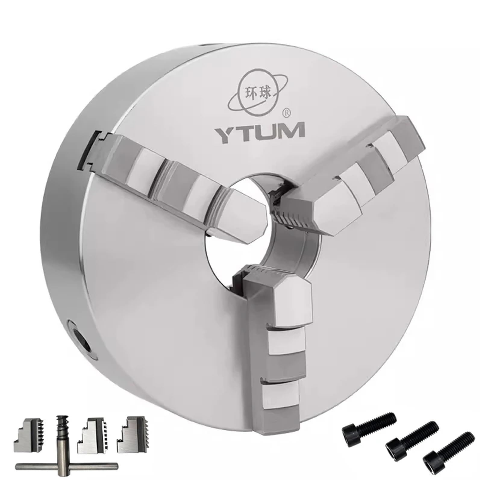 Uchwyt tokarski 125 mm precyzyjny 3-szczękowy samocentrujący uchwyt K11-125 metalowy uchwyt tokarski, ręczny uchwyt do przewijania