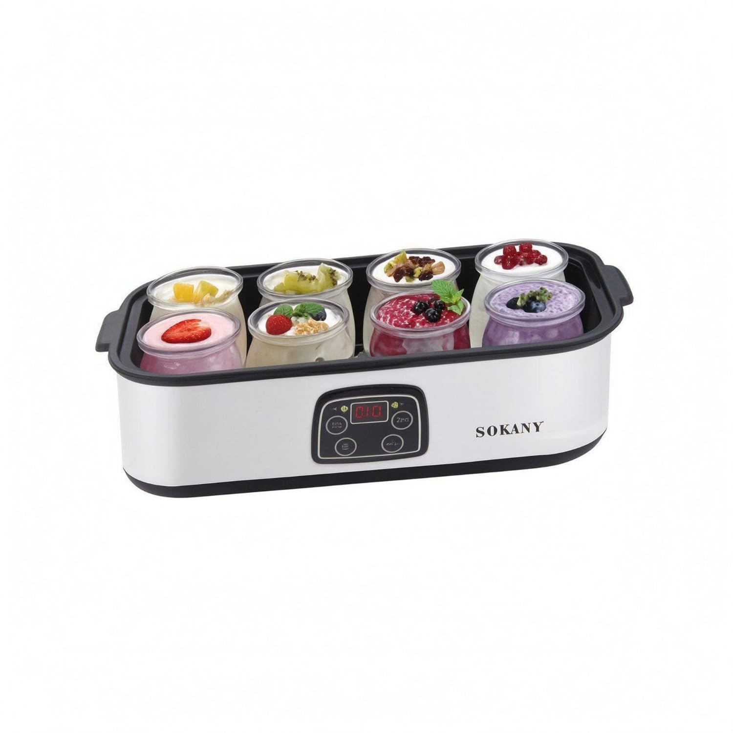 8 Cups Digital Yogurt Maker 180 Ml Glass Cup Yogurt Maker, Us Plug 110V-image-32