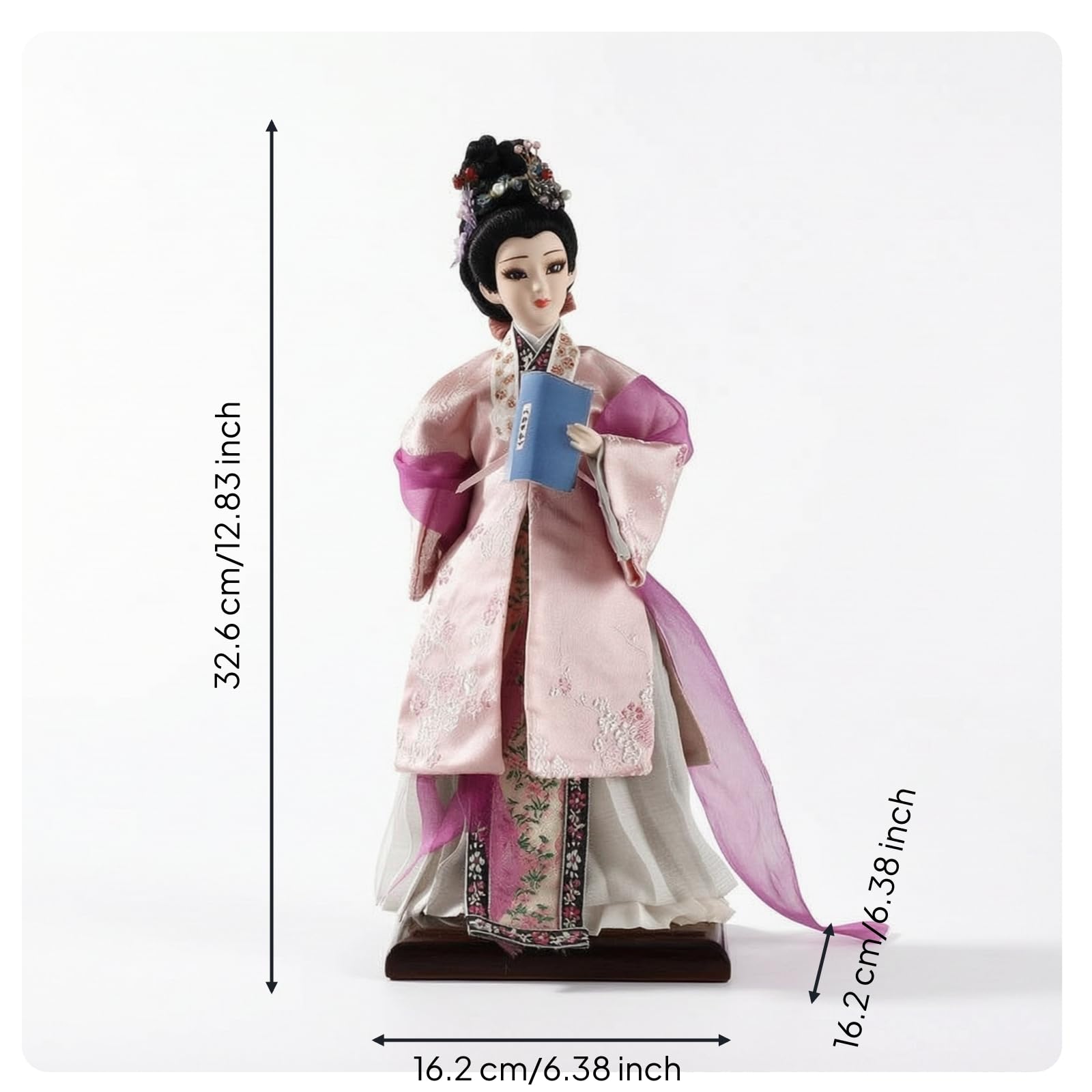 Figura Drama China corativo Estatuilla, Muñeca De Porcelana China Antigua - Cuatro Bellezas Talentosas Li Qingzhao
