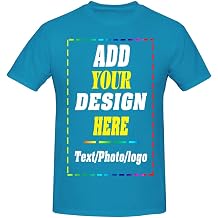 Custom T Shirts for Men & Women Design Your own Personalized Shirt Soft Stretch Classic Fit Crewneck Cotton T-Shirt