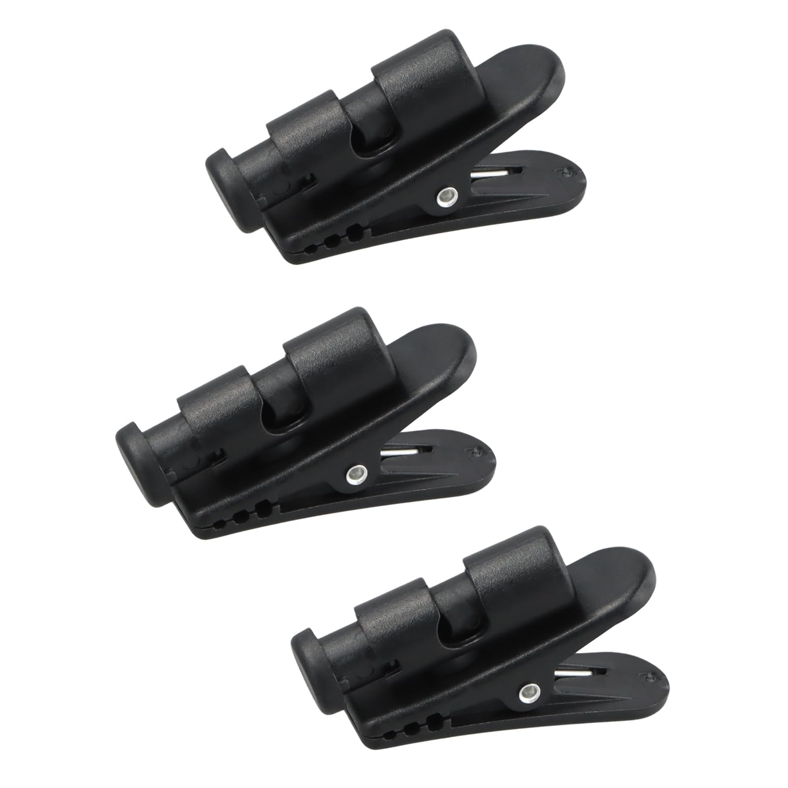3 Piezas Clips para Cable de Auriculares, Abrazadera de Ropa, Pinza de Fijación de Giro de 360 Grados para Alambres de 2 a 4 mm