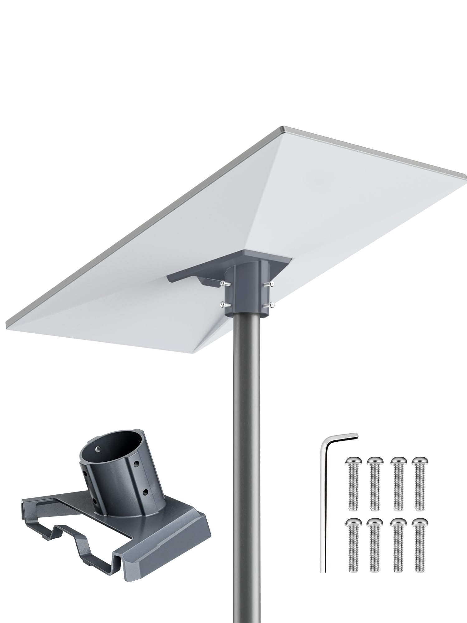 Starlink Gen 3 Mount Kit with V3 Kickstand Mount for Standard Dish Compatible with Gen 3 Starlink Satellite TV Dish Mounts(Black)