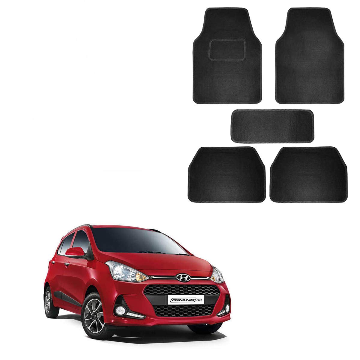 Buy Kandid Car Foot Mats with Heel for Tata Nexon, Maruti Suzuki Swift