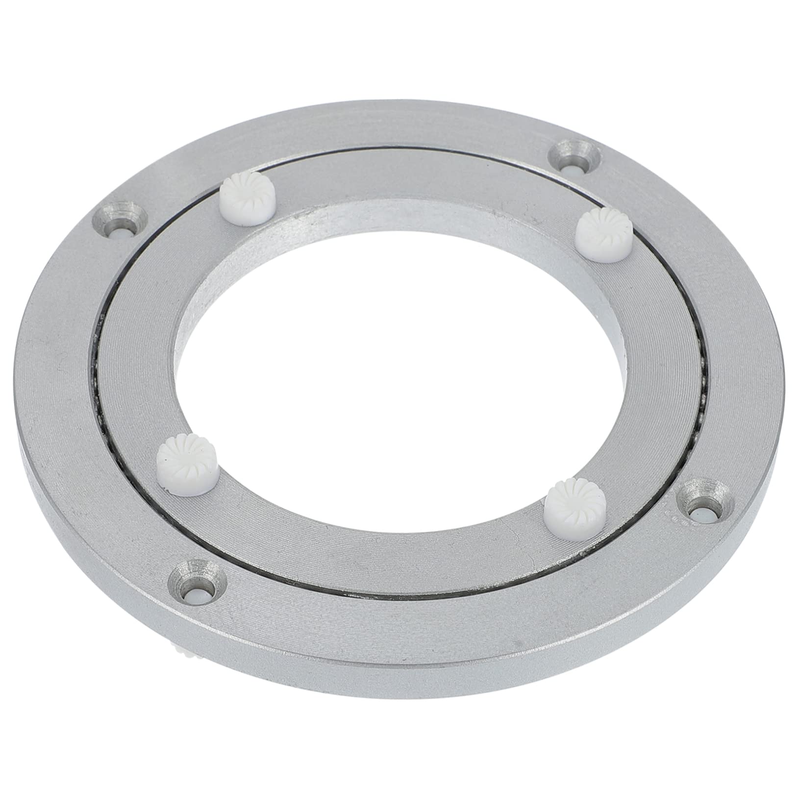 Plato Giratorio De Aleación De Aluminio Cojinete Profesional Para Mesa De Comedor Eslabón Giratorio Redondo Para Restaurantes y Hogares Base Duradera