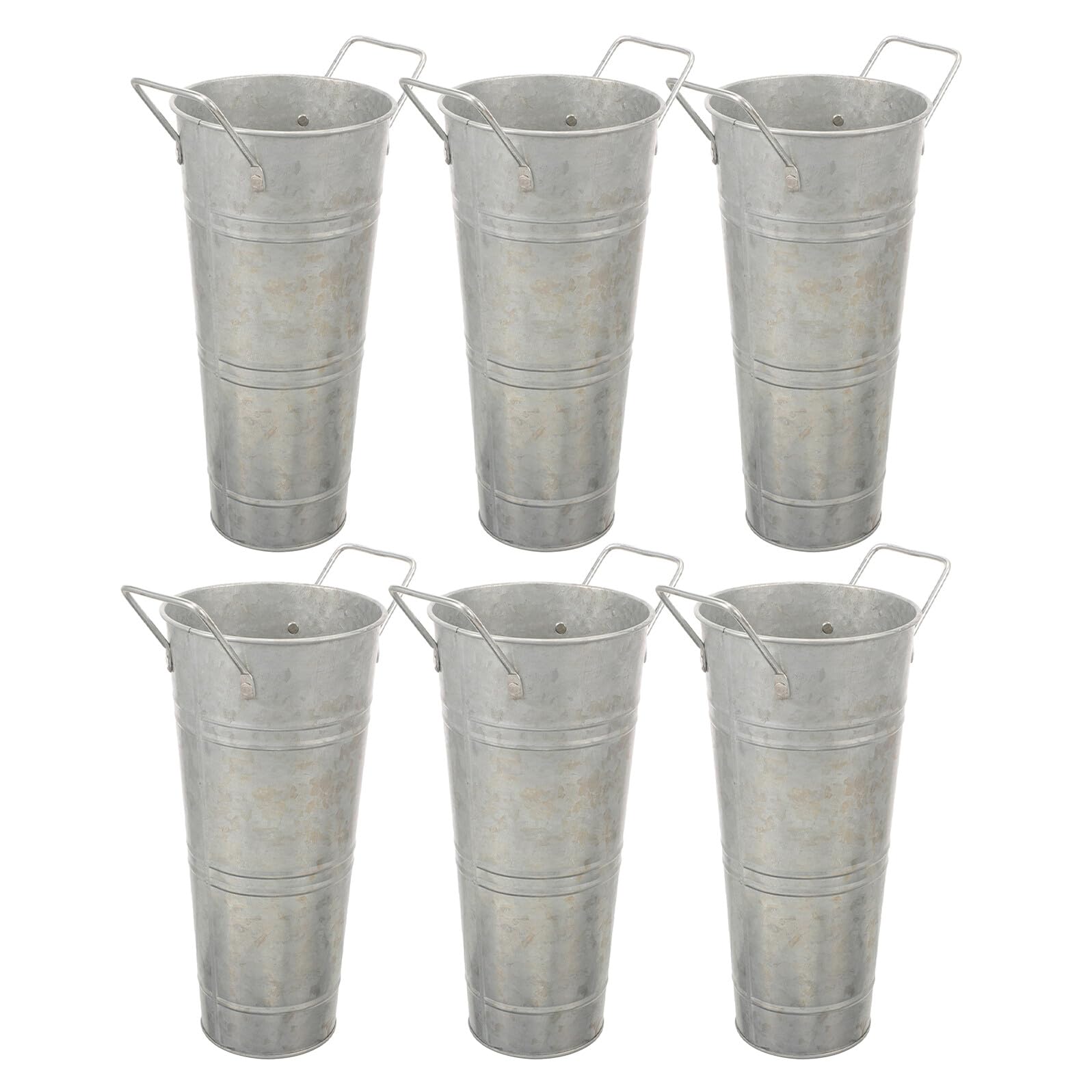 Seaux à fleurs en métal pour remplacer vos vieux pots : vase décoratif de 25 cm rustique et solide
