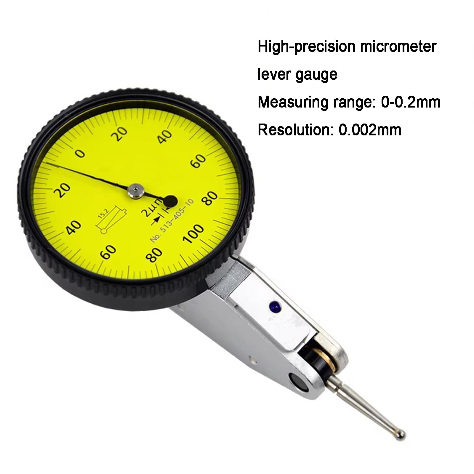 Cylindryczny tester koncentryczności ze wskaźnikiem zegarowym, długość 150 mm, dokładność 0,002 mm do współosiowego odchylenia i wykrywania bicia