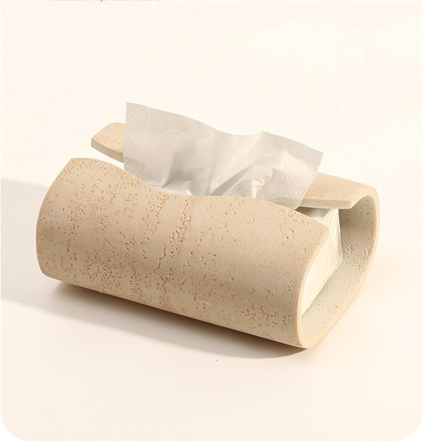 Creative Stone-Effect Premium Decorative Home Accessory Stylish Tabletop Tissue Box