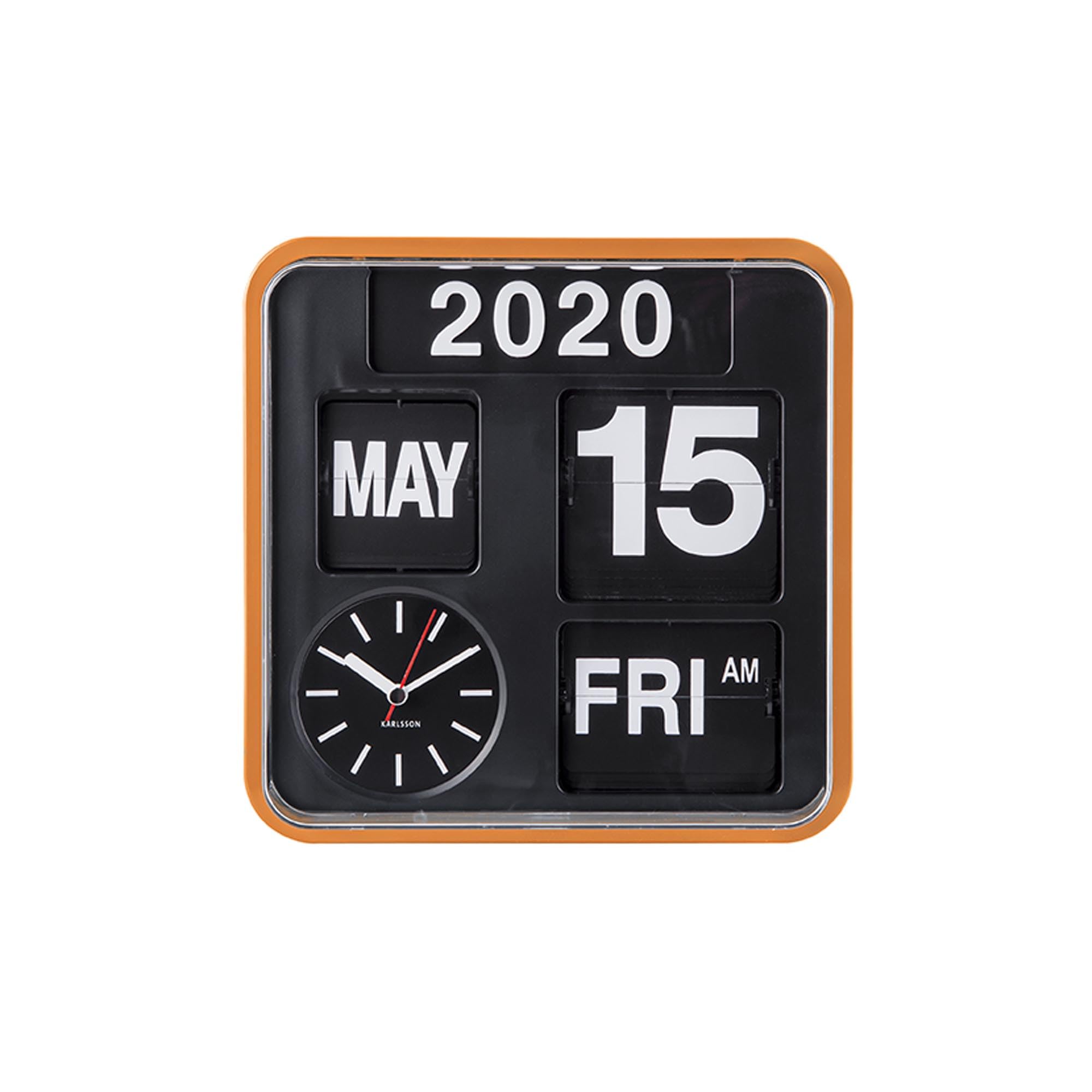 Amazon.com: Karlsson, Wall Clock, Orange, 24.5x24,5x10cm : Home