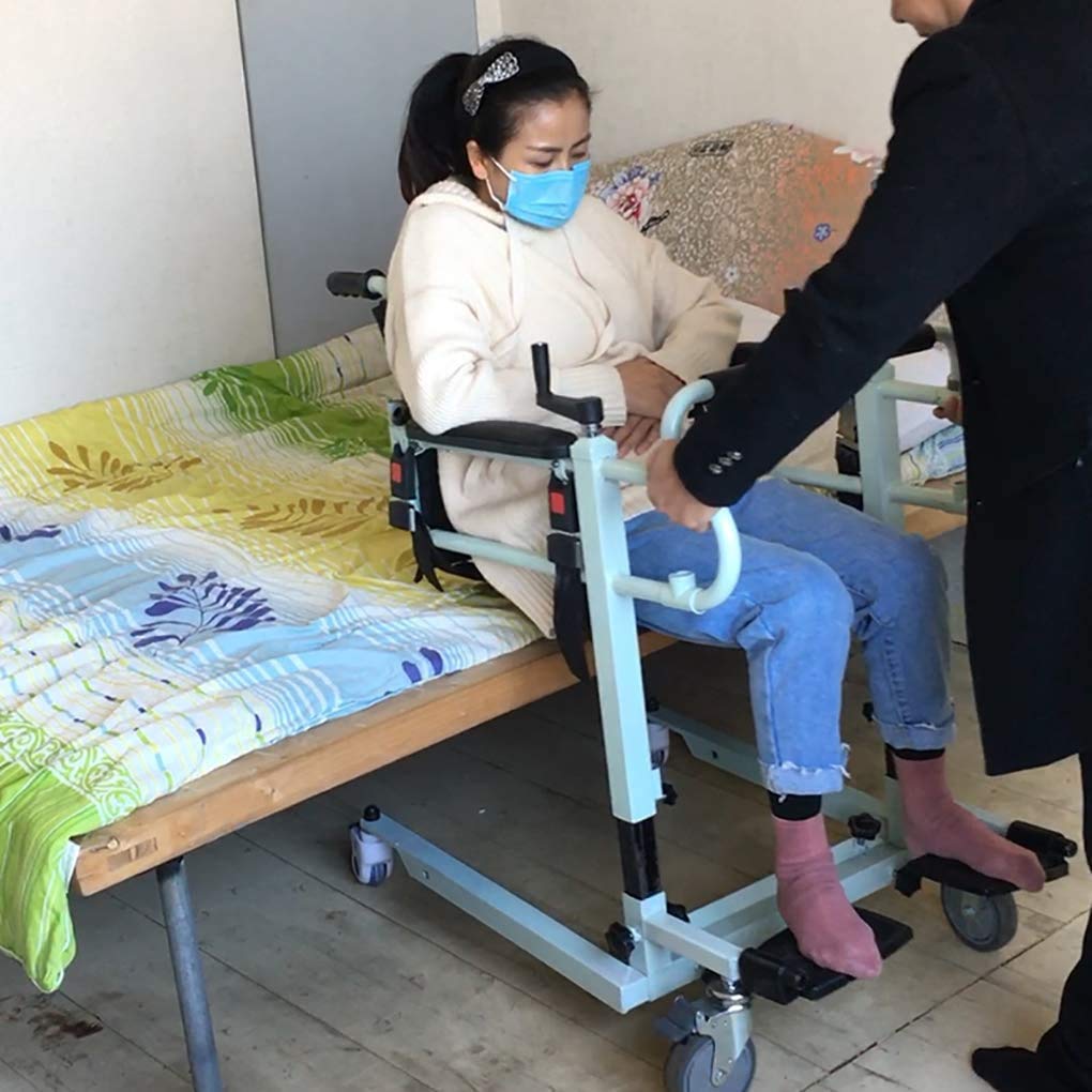 Sollevatore per DISABILI Manualmente-Cambio per Infermieristica Pazienti Disabili-Macchina di Sollevamento con Funzione Telescopica
