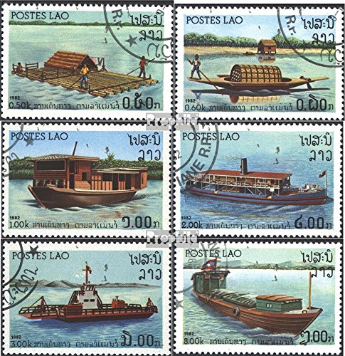 Prophila Collection Laos 561-566 (Completa Edizione) 1982 Flußschiffahrt (Francobolli per i Collezionisti) Marinaro