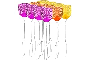 PIC Wire Metal Handle Fly Swatter, Pack of 6