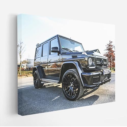 Generic Poster Mercedes G Wagon matte black 2020 Car Canvas Print Wall Art (16x24 inch)