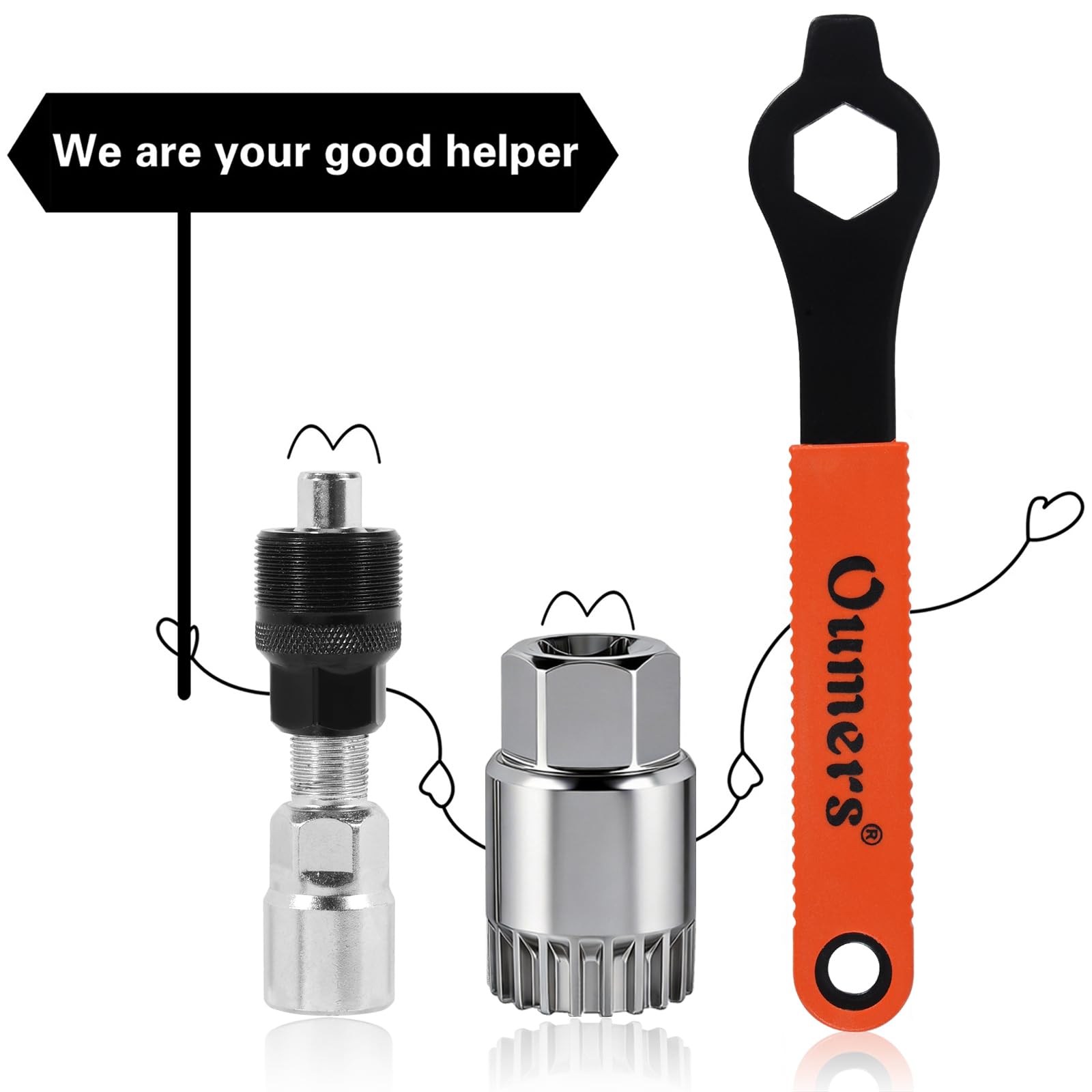 Bike Crank & Bottom Bracket Remover Tool Kit -8