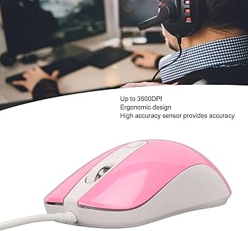 Amazon | 有線コンピュータマウス、有線ゲーミングマウス (ピンク Amazon | 有線コンピュータマウス、有線ゲーミングマウス (ピンク