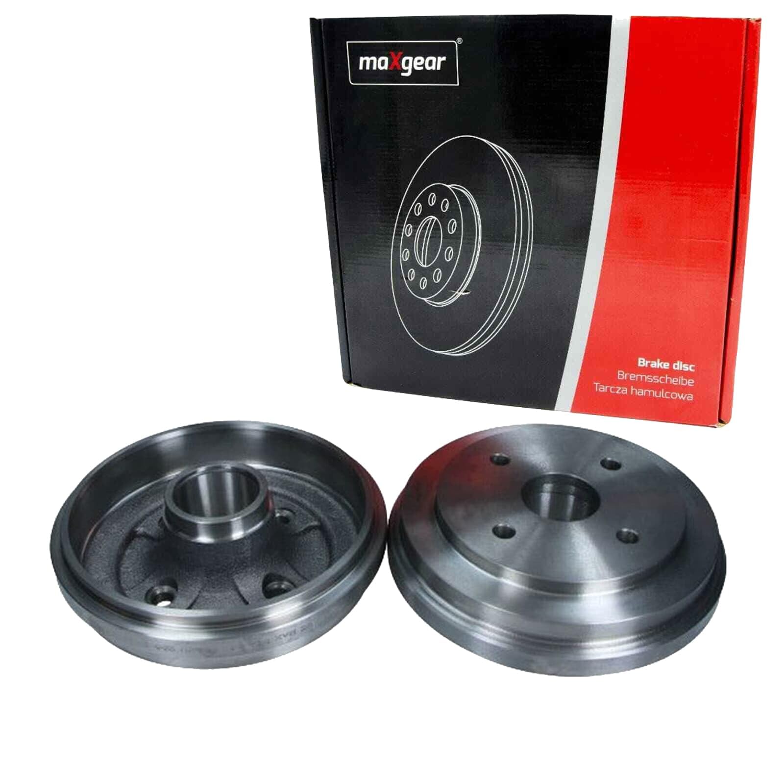 2X Maxgear 180mm Bremstrommeln hinten | 2x 19-2625 Kompatibel mit Agila A (H00),Pixo (UA0)