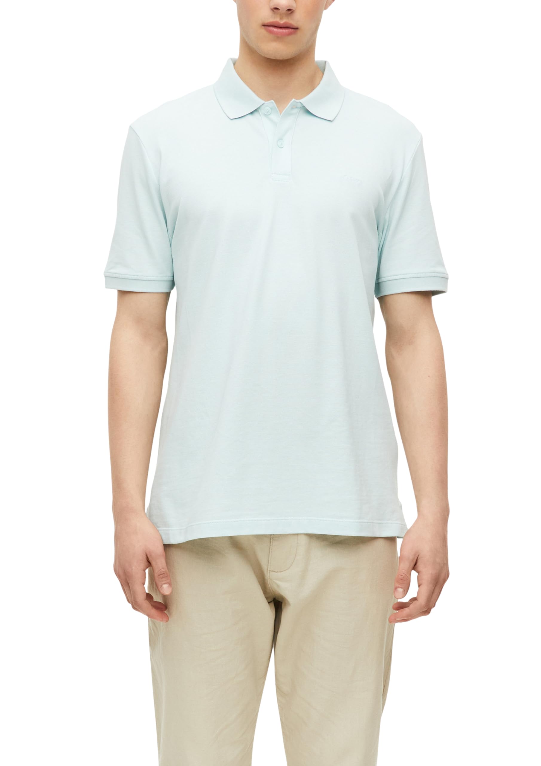 s.Oliver Men's 2178943 Polo Shirt (Pack of 1), Turquoise, XL
