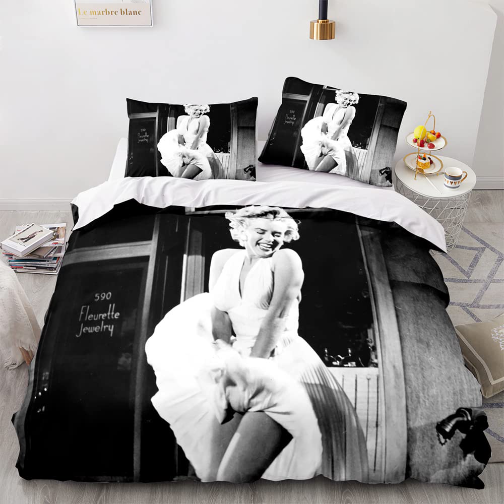 Enfunt-Home Duvet Cover Set Soft Lightweight Microfiber 3 Piece Bedding Set with 2 Pillowcase Kids Quilt Cover Closure Super King 260 x 220 cm