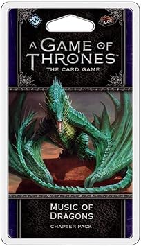 A Game of Thrones LCG Second Edition Music Of Dragons EXPANSION CHAPTER PACK | Strategy Board Game | A Living Card Game By Fantasy Flight Games