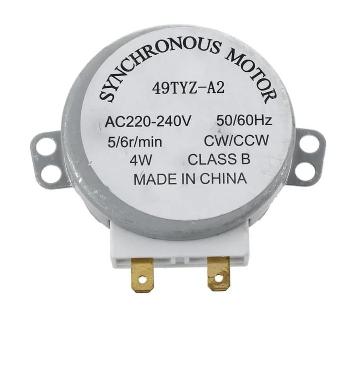 Moteur micro-ondes synchrone de secours pour réparer un plateau tournant bloqué