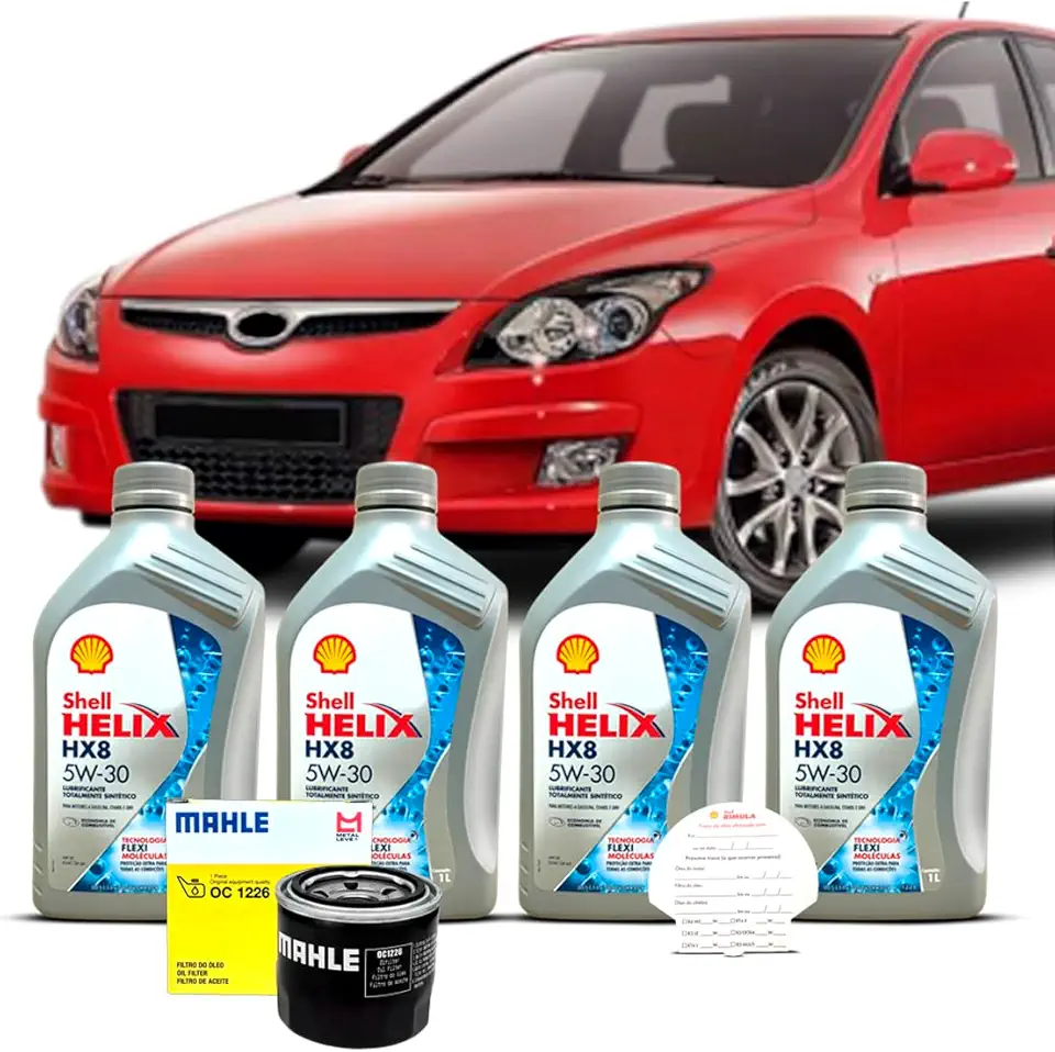 Kit Troca de Oleo 5w30 e Filtro Hyundai I30 2.0 16V 2009 A 2012