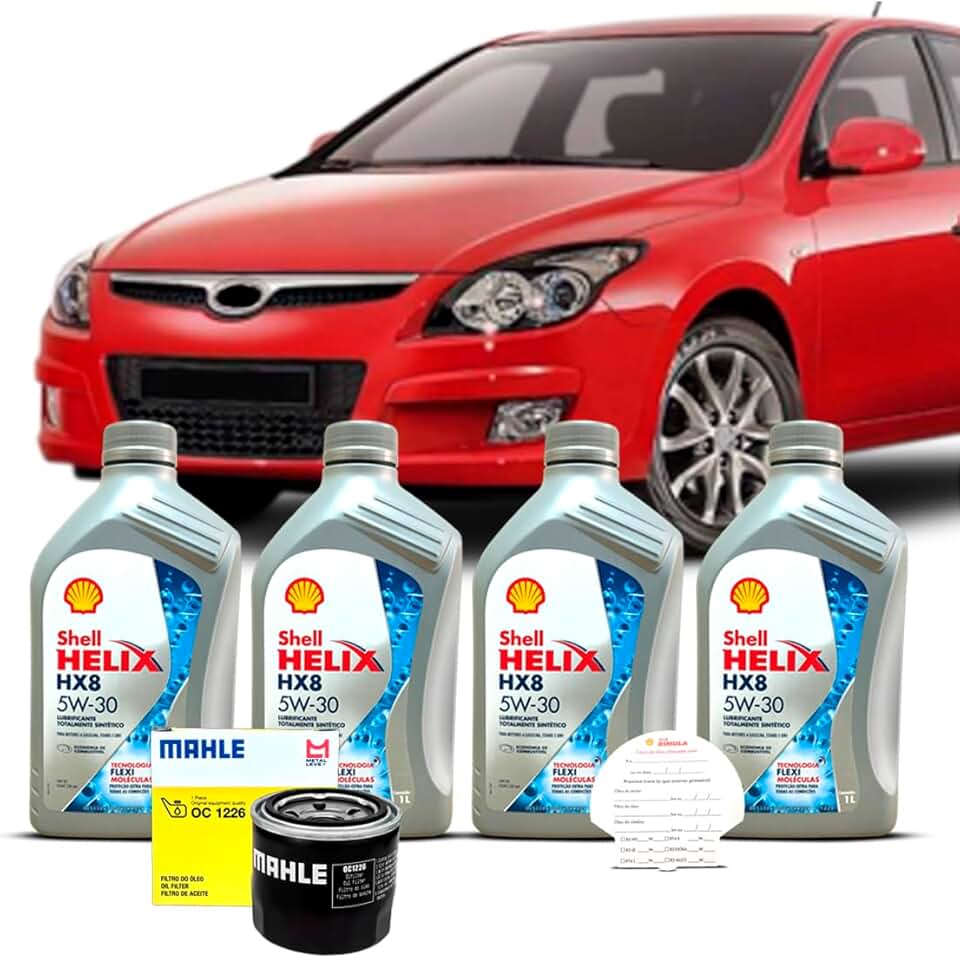 Kit Troca de Oleo 5w30 e Filtro Hyundai I30 2.0 16V 2009 A 2012