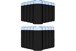 PartyPrints 25 Pack Bulk Black Blank Coozies for Vinyl
